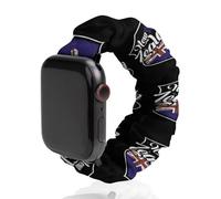 New Zea-land Flag Printed Scrunchie Watch Band Compatible with IWatch Soft Elastic Replacement Straps