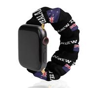 New Zea-land Flag Smartwatch Replacement Band Compatible with IWatch Soft Elastic Wristbands Watch Strap 42mm/44mm
