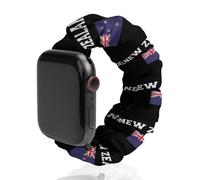 New Zea-land Flag Smartwatch Replacement Band Compatible with IWatch Soft Elastic Wristbands Watch Strap 38mm/40mm
