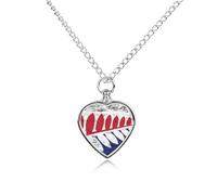 New Zea-land Maori Fern Flag Printed Pet Urn Necklace for Unisex Ashes Cremation Memorial Keepsake Pendant Jewelry