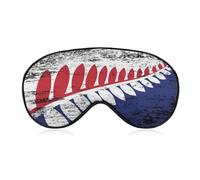 New Zea-Land Maori Fern Flag Soft Eye Masks for Sleep with Adjustable Strap Breathable Travel Sleeping Covers