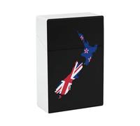 New Zea-lands Flag Map Cigarette Case Cigar Box 20s Size Smokes Holder Plastic Smoking Accessories Gifts