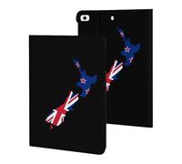 New Zea-lands Flag Map Funny Tablet Cases Multi-Viewing Angels Trifold Stand Case Compatible with iPad Series