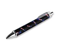 New Zea-lands Flag Map Smooth Retractable Ballpoint Pens Personalized Rolling Ball Pen Black Ink Office Supplies for Men Women 1 PCS