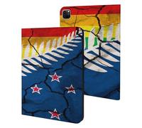 New Zea-lands Proposed Flag Funny Tablet Cases Multi-Viewing Angels Trifold Stand Case Compatible with iPad Series