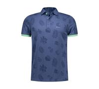 New Zealand Auckland NZA Men's Polo Shirt Dakota Blue Floral 25BN106 1653