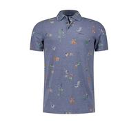 New Zealand Auckland NZA Men's Polo Shirt Russell Blue Floral 25BN115 1653