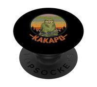 New Zealand Bird Kakapo Parrot Retro Vintage Sunset PopSockets Adhesive PopGrip