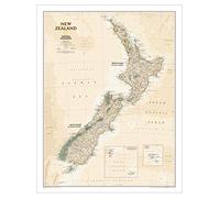 New Zealand Executive Map [Laminated] - Reference Maps (National Geographic Reference Map)