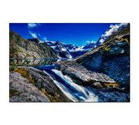 New Zealand Fiordland National Park Jigsaw Puzzle 100 Piece Game Artwork Travel Souvenir 45,5x35,5CM