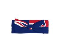 New Zealand Flag Adorable Baby Bow Headband Soft and Stretchy Infant Hair Accessory for 0-6 Months Baby Showers soft skin-friendly elastic
