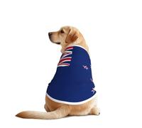New Zealand Flag Dog Shirt Vest Lightweight Stretchy Dog T-Shirts, for Medium, and Large Breeds, for Walking, Outdoor Activities
