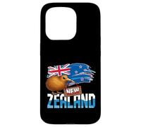 New Zealand Flag Kiwi Bird Cute Kawaii Kiwi Case for iPhone 15 Pro