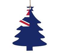 New Zealand Flag Print Personalized Christmas Ornaments Home Crafts for Xmas Parties Fireplaces Walls