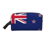 New Zealand Flag Print Toiletry Bag for Men Travel Toiletry Bag, Spacious Capacity Cosmetic Bag for Women