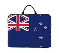 New Zealand Flag Printed 14in Laptop Case Sleeve Bag – Portable Handle & Zipper – Ideal for Travel, Business & Office Use