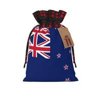 New Zealand Flag Printed holiday drawstring bag 8.3x11.8 inch Christmas party decoration gift bag