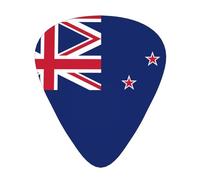 New Zealand Flag Printed pick set - 12 pieces, thin, medium and thick guitar picks, suitable for guitar, bass, electric guitar and ukulele