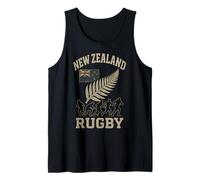 New Zealand Flag Rugby Silver Fern Tank Top