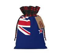 New Zealand Flag Two Color Drawstring Gift Bag S Beautiful Convenient Suitable For Christmas Birthdays