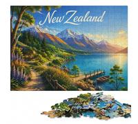 New Zealand Four Seasons Landscape Jigsaw Puzzle for Adults, 500 Pieces | A focused indoor hobby: a simple way to organise the image at your own pace.