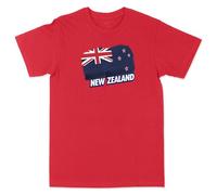 New Zealand Heritage Flag Game Event Graphic Tees Kids New Zealand Flag Pride Shirt Boys Girls, 7-8 Years, Red