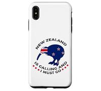 New Zealand Is Calling And I Must Go Kiwi Bird Case for iPhone XS Max