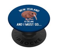 New Zealand Is Calling And I Must Go Kiwi Bird PopSockets Adhesive PopGrip
