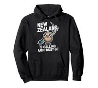New Zealand Is Calling And I Must Go Kiwi Bird Pullover Hoodie