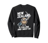 New Zealand Is Calling And I Must Go Kiwi Bird Sweatshirt