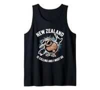New Zealand is Calling and I Must Go Kiwi Tank Top