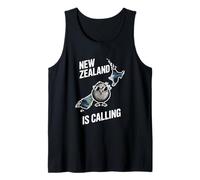 New Zealand is Calling Kiwi Map Travel Adventure Tank Top