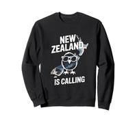 New Zealand Is Calling Kiwi Sunglasses Aotearoa Map Sweatshirt