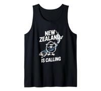 New Zealand is Calling Kiwi Sunglasses Aotearoa Map Tank Top