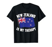 New Zealand is My Therapy Flag Pride Travel T-Shirt