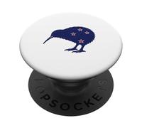 New Zealand Kiwi Bird NZ Flag Colors Patriotic Pride Minimal PopSockets Adhesive PopGrip