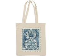 New Zealand Postage Stamp 8 Logo Natural Cotton Tote Bag White