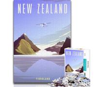 New Zealand Puzzles 1000 Pieces for Adults,Challenging To Complete But Fun And Humorous Unique Home Decor And Gifts 50x75cm
