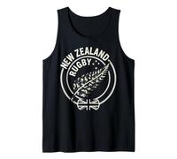New Zealand Rugby Camouflage Silver Fern Vintage Rope Emblem Tank Top