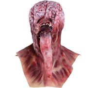 New Zombie Mask Faceless Long Tongue Sharp Teeth Scary Mask with Inner Brain Exposed Free Size Latex Halloween for Party, Cosplay, Haunted House (Color:1Pcs)