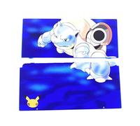 New3DS Extra Housing Shell Top/Bottom Cover Plate Blue Sea Turtle Replacement, Compatible with for Nintendo New3DS Handheld Console, for Blastoise Edition Upper Faceplate + Lower CoverPlate
