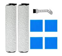 NEW400 Accessories Set Replacement for EUREKA Cordless Wet Dry One Hard Floor Cleaner Contain 2 Main Brush 4 Sponge filter 1 Clean Tool