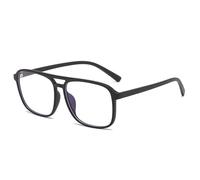 NEWADA Aviator Square Frame Reading Glasses for Men and Women, Anti Blue Ray Computer Reader, Stylish Anti UV Eyeglasses (Color : Black, Size : +1.00)