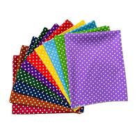 NewAmishQuilt Fat Quarters Cotton Fabric Bundles 18" x 22" Dots Patchwork Fabric Squares