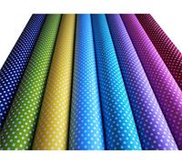 NewAmishQuilt Fat Quarters Cotton Fabric Bundles 18" x 22" Dots Patchwork Fabric Squares