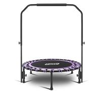 Newan 40" Mini Silent Fitness Trampoline with Adjustable Handlebar