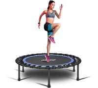Newan 40" Silent Mini Trampoline Fitness Trampoline Bungee Rebounder Jumping Cardio Trainer Workout for Adults (Max. Load 330lbs)