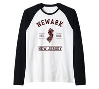 Newark Est. 1666 New Jersey Pride Raglan Baseball Tee
