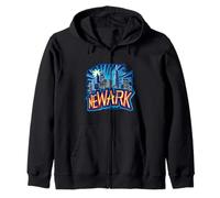 Newark New Jersey NJ Downtown Skyline City Pride Urban Vibes Zip Hoodie