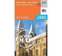 Newark-on-Trent Map | Weatherproof | Retford, Southwell & Saxilby | Ordnance Survey | OS Explorer Active Map 271 | England | Walks | Hiking | Maps | Adventure